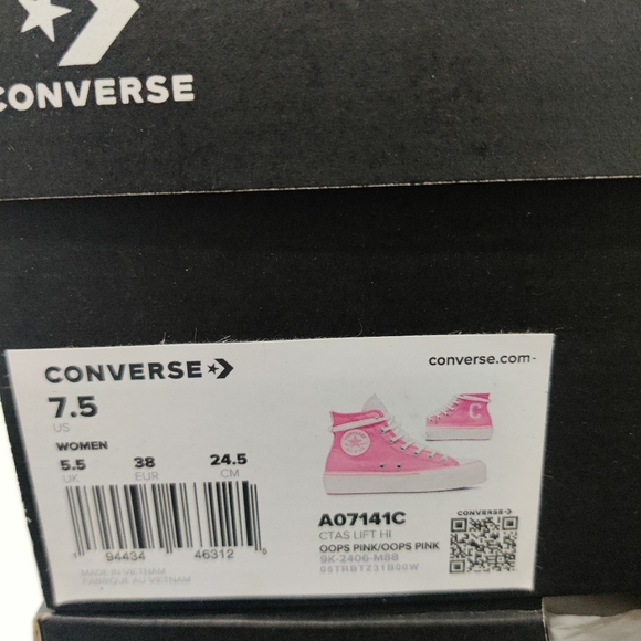 Converse Chuck Taylor All Star Lift Platform Retro Varsity High A07141C - Picture 9 of 11